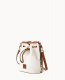 Dooney Pebble Grain Small Drawstring White ID-fAJ5b93B