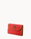 Dooney Pebble Grain Continental Clutch Red ID-ryRR044w