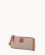 Dooney Pebble Grain Zip Clutch Wristlet Taupe ID-VlDnjU1b