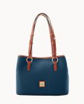 Dooney Pebble Grain Small Briana with Pouch Midnight Blue ID-Ww4V5VgE