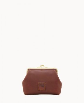 Dooney Florentine Large Framed Purse Chestnut ID-PnTPnDXd