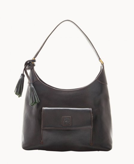 Dooney Florentine Small Hobo Black Black ID-UpG6fpO5 - Click Image to Close