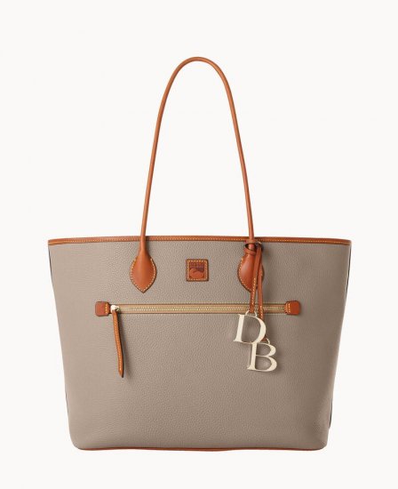 Dooney Pebble Grain Large Tote Taupe ID-AE1ZoZZu - Click Image to Close