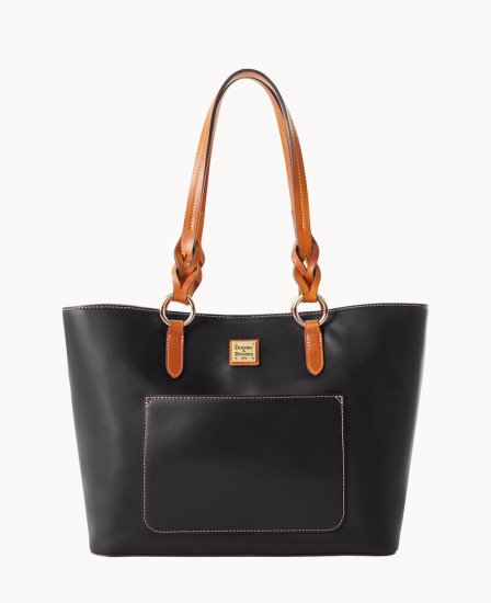 Dooney Wexford Leather Tammy Tote Black ID-nXSvXXyp - Click Image to Close