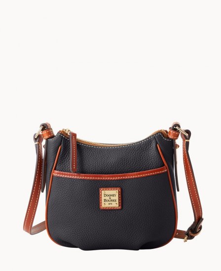 Dooney Pebble Grain Margo Crossbody Black ID-1HxFQeIm - Click Image to Close