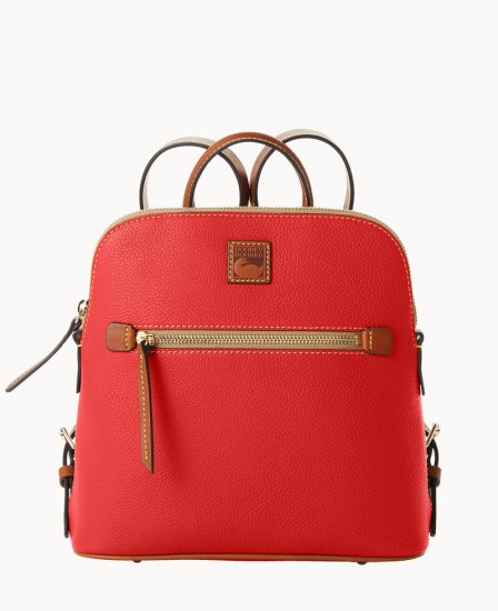 Dooney Pebble Grain Backpack Red ID-3YmMl7s1 - Click Image to Close