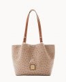 Dooney Ostrich Small Flynn Light Taupe ID-BQc7fdKI