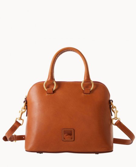 Dooney Florentine Domed Satchel Natural ID-TynapbeR - Click Image to Close