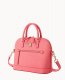 Dooney Saffiano Domed Zip Satchel Bubble Gum ID-5iKc1gR5