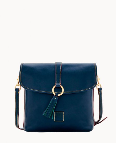 Dooney Florentine Large Dottie Crossbody Navy ID-zwL7z8Qx - Click Image to Close