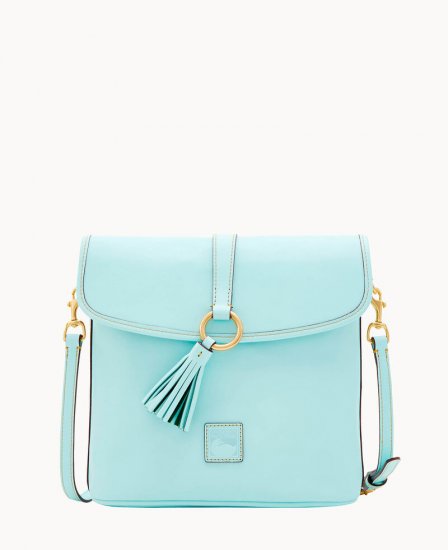 Dooney Florentine Large Dottie Crossbody Pale Blue ID-rlSQYxuy - Click Image to Close