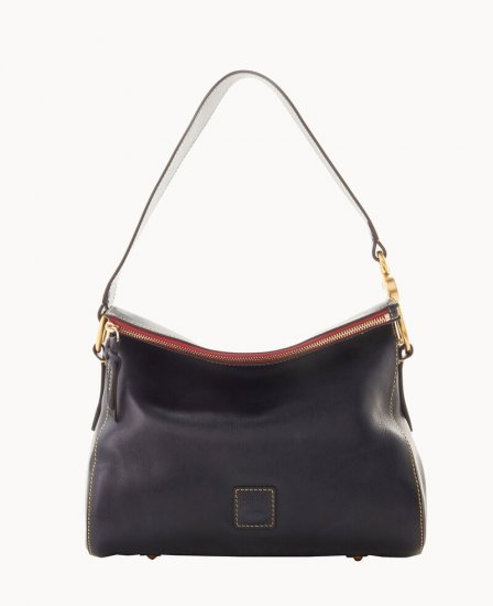 Dooney Florentine Laurel Hobo Navy ID-VnXc9rh2 - Click Image to Close