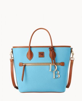 Dooney Pebble Grain Handle Tote Sky Blue ID-hlX0NbD6