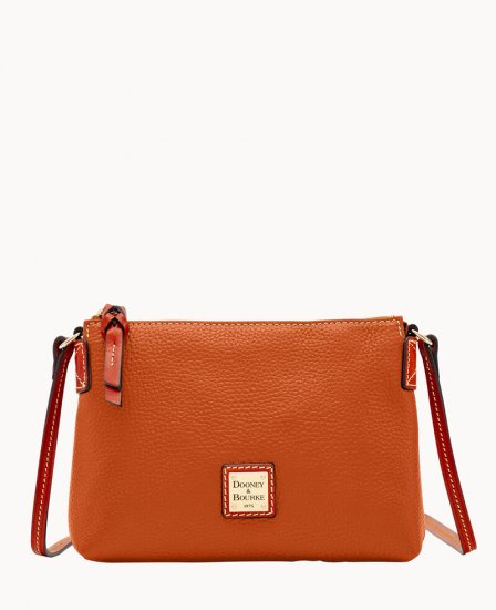 Dooney Pebble Grain Crossbody Pouchette Caramel ID-0Xq6ZlKQ - Click Image to Close