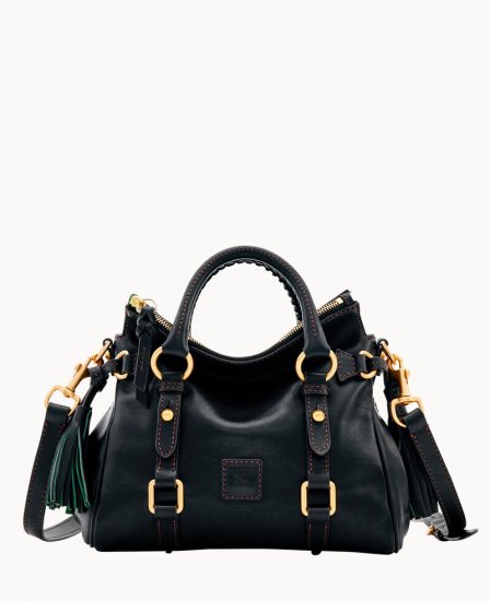 Dooney Florentine Micro Satchel Black Black ID-ucSgX1W6 - Click Image to Close