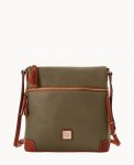 Dooney Pebble Grain Large Tassel Crossbody Olive ID-SFNPiOOp