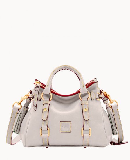 Dooney Florentine Micro Satchel Ecru ID-r237V3tQ - Click Image to Close