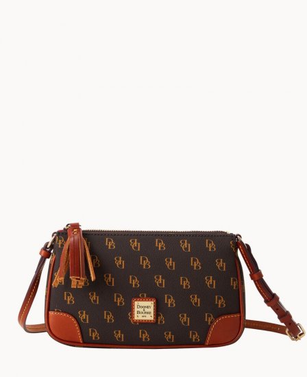 Dooney Gretta Slim Crossbody Brown Tmoro ID-quVmVwOt - Click Image to Close