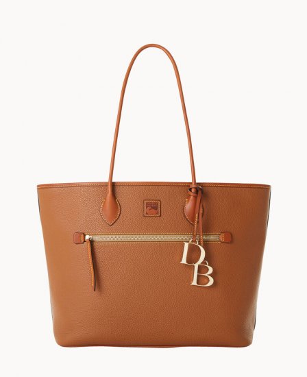 Dooney Pebble Grain Large Tote Caramel ID-s2Q0xIC7 - Click Image to Close