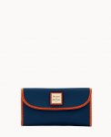 Dooney Pebble Grain Continental Clutch Midnight Blue ID-qqaJlVQa