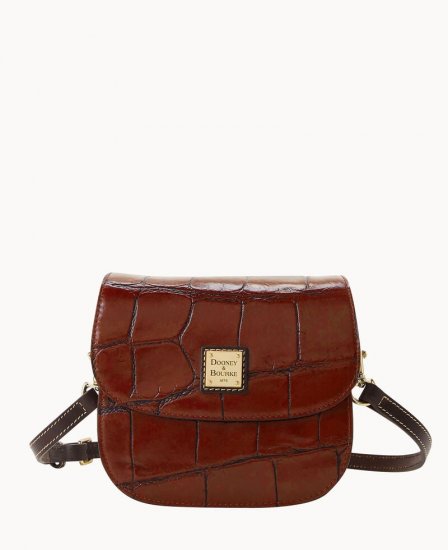 Dooney Denison Saddle Bag Cognac ID-4bxhi3Ju - Click Image to Close