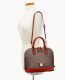 Dooney Pebble Grain Zip Zip Satchel Taupe ID-HienE7X4