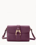 Dooney Saffiano Kyra Crossbody Plum Wine ID-Zaad0eG7