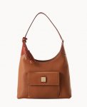 Dooney Pebble Grain Hobo Caramel ID-5ublTsTT