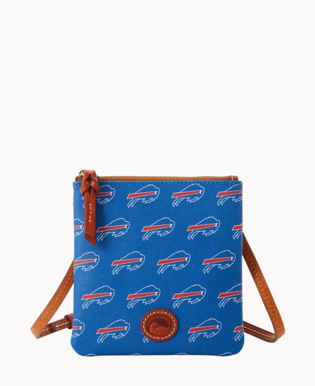 Dooney NFL Bills Small North South Top Zip Crossbody Bills ID-MVBLw4wA - Click Image to Close