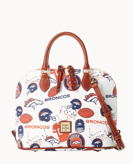 Dooney NFL Broncos Zip Zip Satchel BRONCOS ID-wl9XFQIJ - Click Image to Close