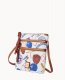 Dooney MLB Blue Jays N S Triple Zip Crossbody BLUE JAYS ID-o09DN9MV