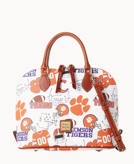 Dooney Collegiate Clemson Zip Zip Satchel Clemson ID-ySDMpvT5 - Click Image to Close