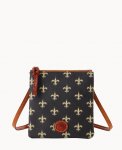 Dooney NFL Saints Small North South Top Zip Crossbody Saints ID-OHxBKRJp