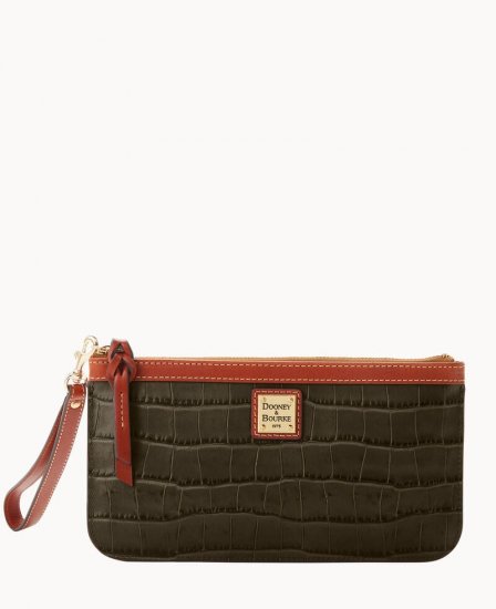 Dooney Oakdale Clutch Wristlet Black ID-39PkRr1l - Click Image to Close