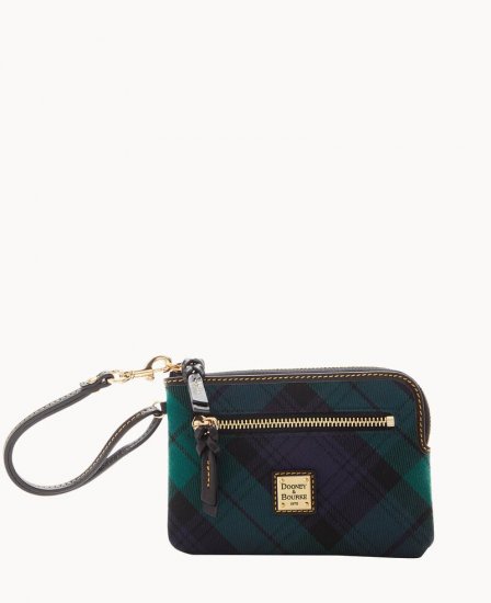 Dooney Tartan Zip Around Wristlet Navy ID-MX0oxsDj - Click Image to Close