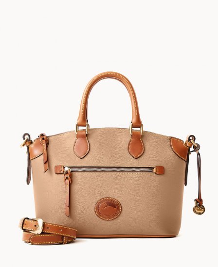 Dooney All Weather Leather 3.0 Domed Satchel 30 Taupe ID-vz7BKTfQ - Click Image to Close