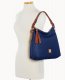 Dooney Ostrich Twist Strap Hobo Navy ID-HzhcC6wX