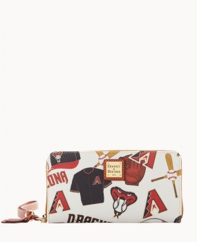 Dooney MLB Diamondbacks Large Zip Around Wristlet DIAMONDBACKS ID-mNdV8b0R