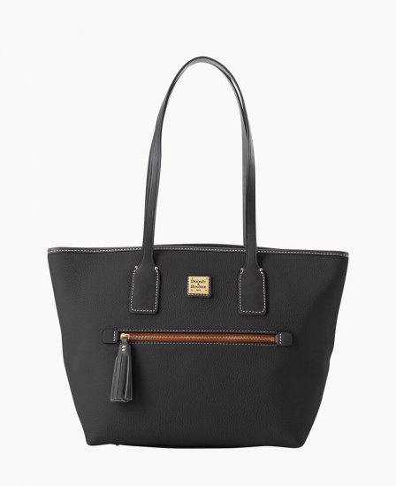 Dooney Pebble Grain Small Tote Black Black ID-UsZYdMt1 - Click Image to Close