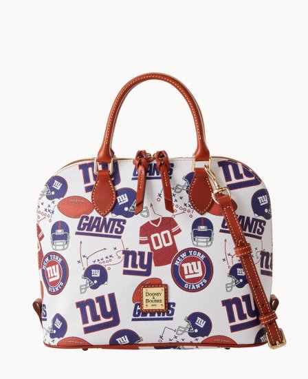 Dooney NFL NY Giants Zip Zip Satchel Giants ID-O3UYQqEX - Click Image to Close