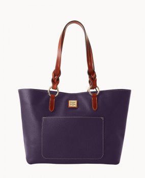 Dooney Pebble Grain Tammy Tote Plum Wine ID-tum2eQrM