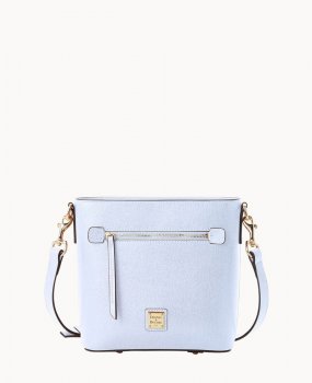 Dooney Saffiano Small Zip Crossbody Glacier Blue ID-7ZJ525Ae