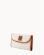 Dooney Pebble Grain Continental Clutch White ID-uKweJos2