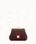 Dooney Suede Large Frame Purse Wine ID-XQ1oRMjY