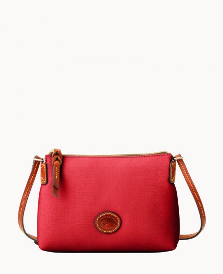 Dooney Nylon Crossbody Pouchette Red ID-6jTwczsZ - Click Image to Close