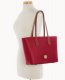 Dooney Pebble Grain Tote With Medium Wristlet Wine ID-0TFAmSkp