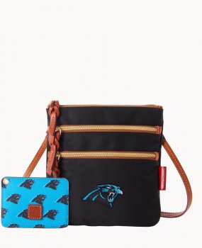 Dooney NFL Panthers N S Triple Zip w ID holder PANTHERS ID-kk1RK7Ml