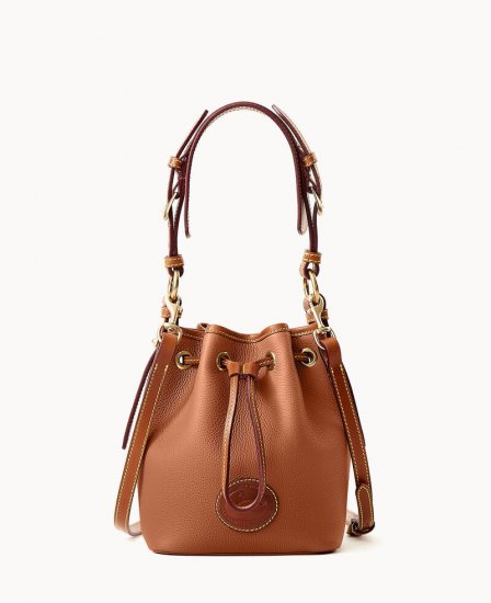 Dooney All Weather Leather 3.0 Mini Drawstring 17 Caramel ID-iQZnVMNx - Click Image to Close