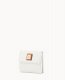 Dooney Pebble Grain Small Flap Credit Card Wallet White ID-1LjthroQ