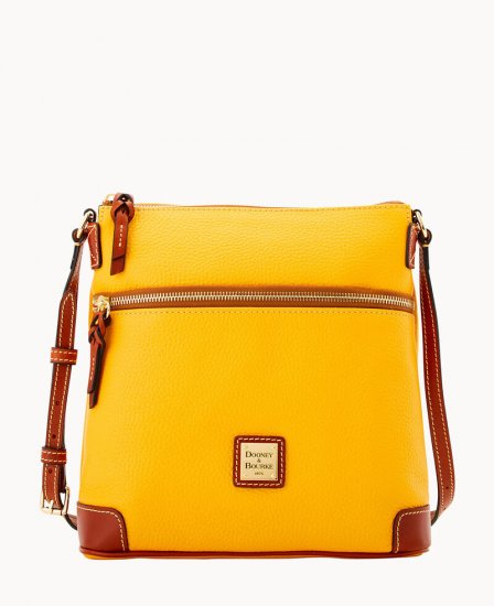 Dooney Pebble Grain Crossbody Dandelion ID-4XKB3WAp - Click Image to Close